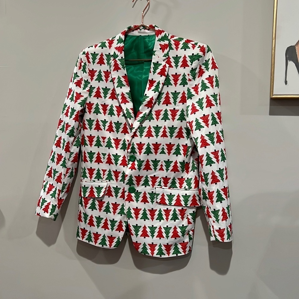 Suslo Couture Christmas tree Jacket. Size XXL 16